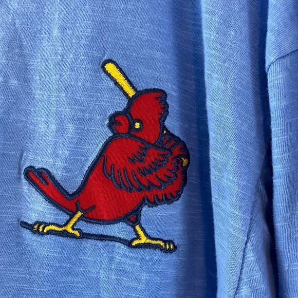 ST LOUIS CARDINALS Mitchell & Ness LONG SLEEVE SHIRT Jersey Big Tall 1XLB Cooper - Picture 2 of 7